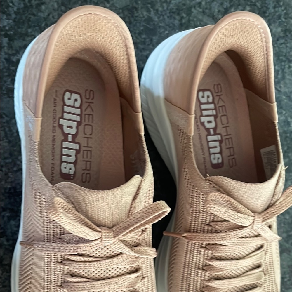 Skechers Tan Sneakers with Minimalist Design